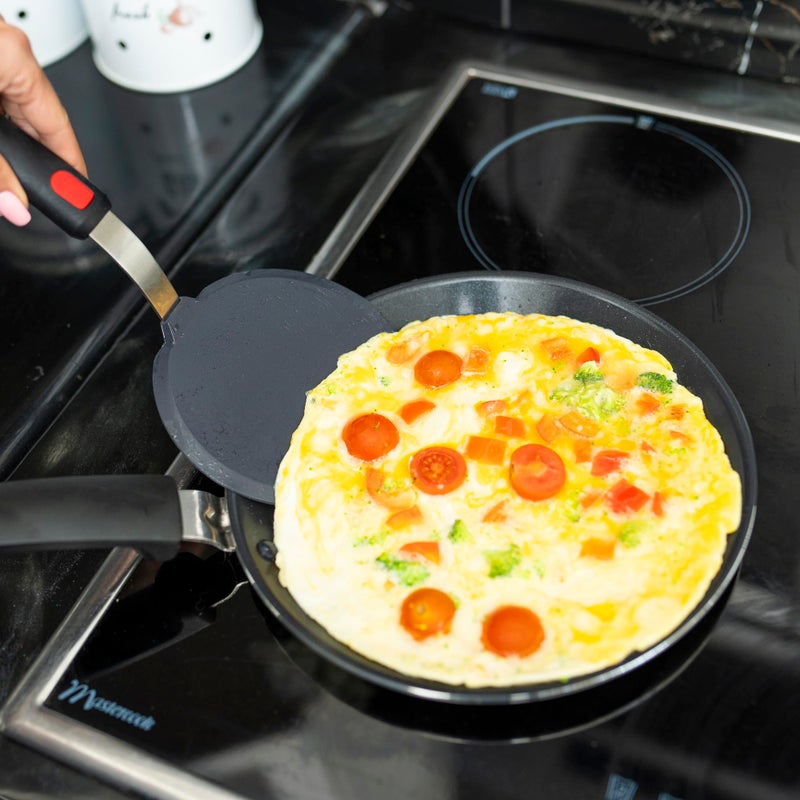 Dalup Enterprises Wide Silicone Pancake Spatula â€“ Large Heat-Resistant Turner for Cooking | Nonstick Safe | Stainless-Steel Reinforced Core & Easy-Grip Handle - Image 5