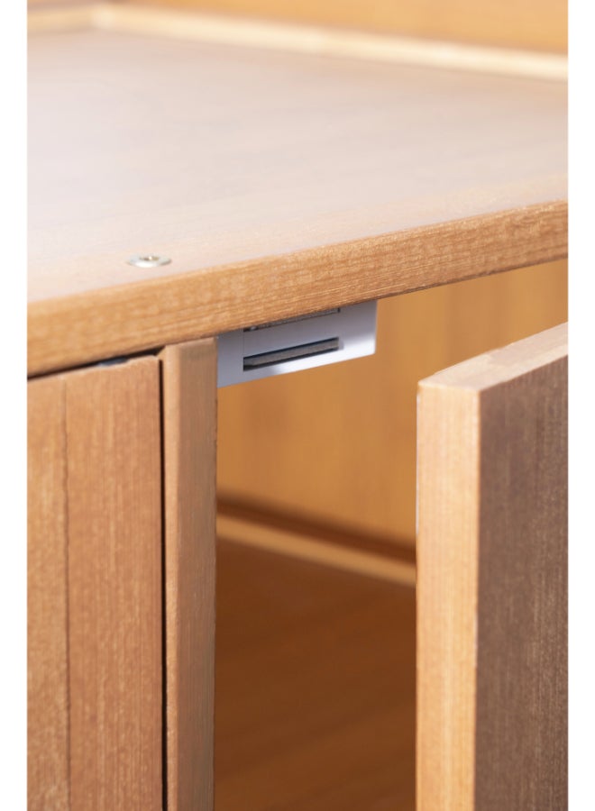 BEST ONE Practical and Stylish Shoe Storage Cabinet Ideal for Maintaining an Organized, Neat, and Attractive Living Space 60x33x82cm Brown 2 Door 6 Layer - Image 4