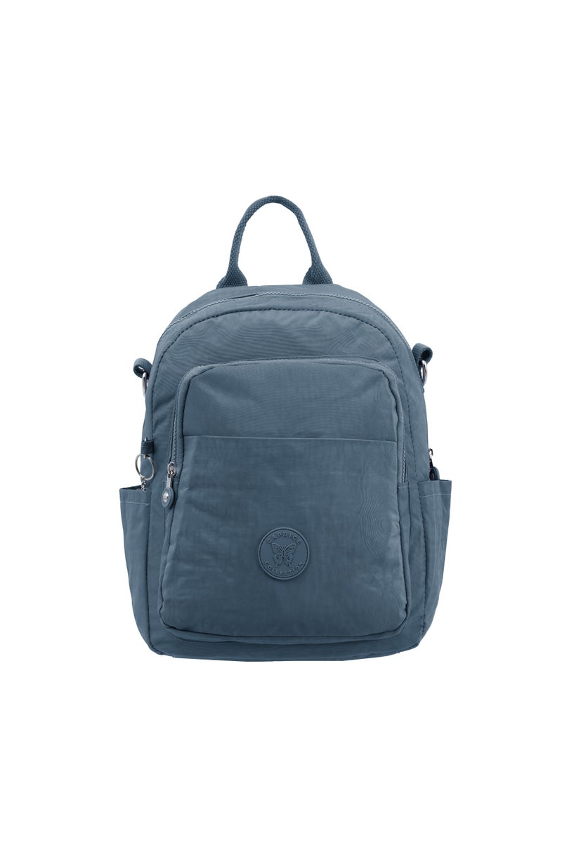 CAPRICE COLLECTION Unisex AllDay Small Backpack – Waterproof Nylon, Adjustable Straps, Detachable Shoulder Strap, Lavender Blue  - Image 1