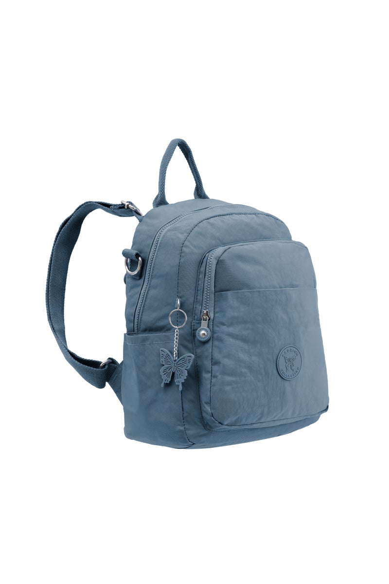 CAPRICE COLLECTION Unisex AllDay Small Backpack – Waterproof Nylon, Adjustable Straps, Detachable Shoulder Strap, Lavender Blue  - Image 2