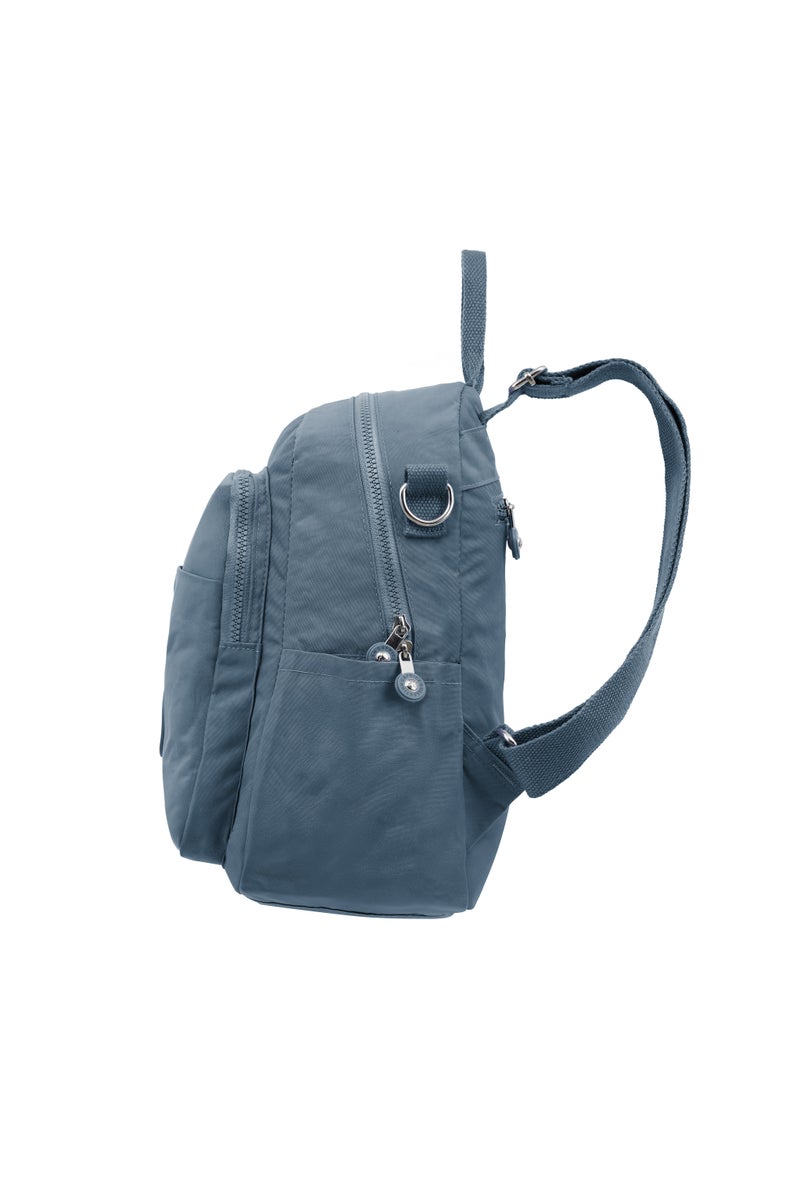 CAPRICE COLLECTION Unisex AllDay Small Backpack – Waterproof Nylon, Adjustable Straps, Detachable Shoulder Strap, Lavender Blue  - Image 3