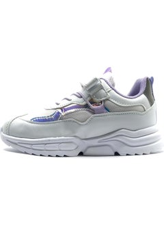 Cool Zoom White-Platinum Girls Casual Sneakers  - Image 3