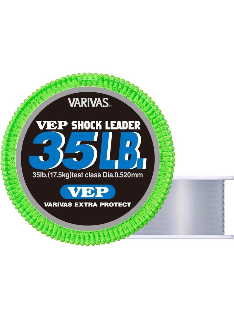 VARIVAS VEP Shock Leader, Nylon Fishing Line, High Strength Leader Line, 50m, 0.520mm Diameter, for Saltwater, Jigging, Casting - Image 1