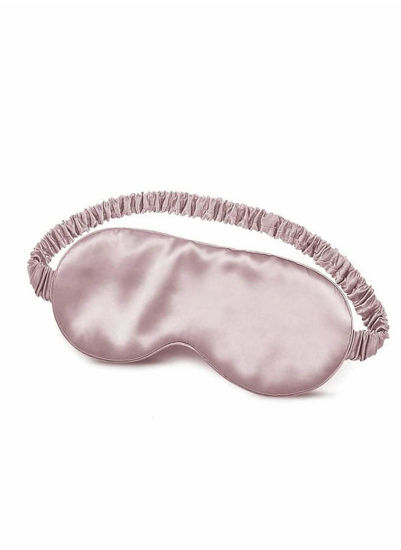 Generic - Sleep Mask, Silk Eye Mask for Sleeping Women/Men/Girls, Both Sides 100% Pure Mulberry Silk Blackout Anti-Allergy Blindfold with Elastic Strap for Full Night's Sleep, Travel and Nap (Pink) - Image 1