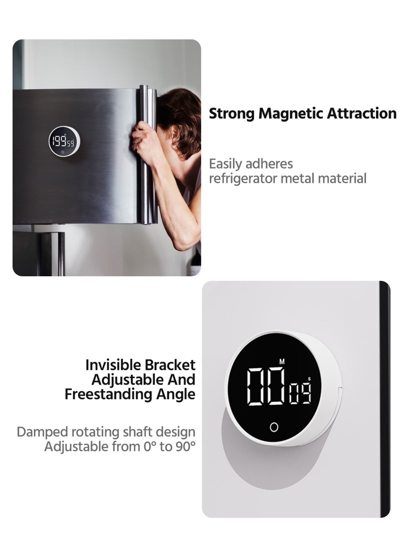 Digital Kitchen Timer For Cooking Big Digits Loud Alarm Magnetic Backing Stand Cooking Timers For Baking Timer Up To 200 Minutes - Image 4