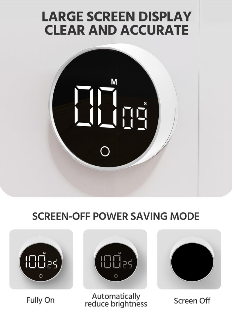 Digital Kitchen Timer For Cooking Big Digits Loud Alarm Magnetic Backing Stand Cooking Timers For Baking Timer Up To 200 Minutes - Image 5