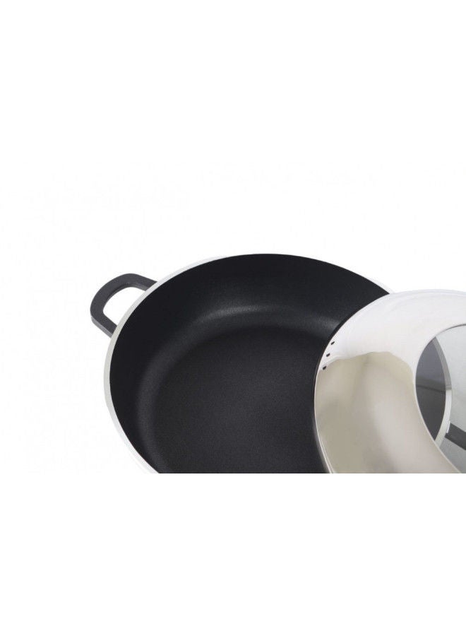 HOMEVEO Non-Stick Coated Die-Cast Pot With Stainless Steel Lid 28 cm - Image 2