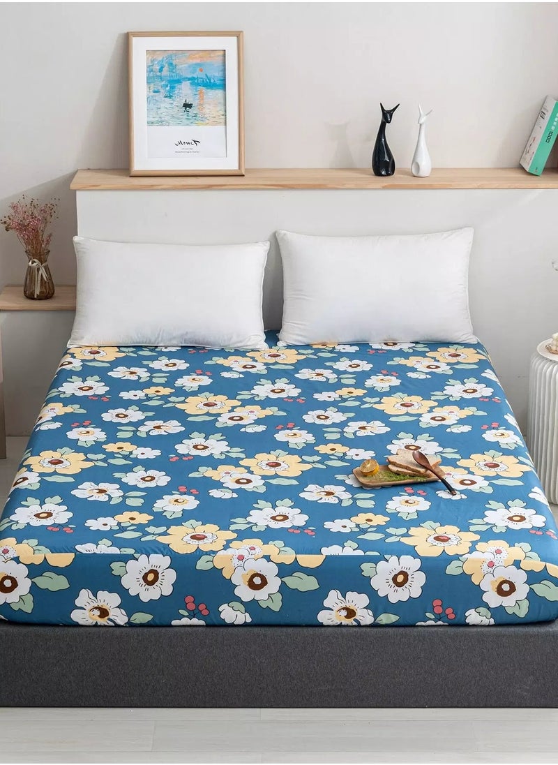 Generic Floral Pattern Fitted Sheet  - Image 1
