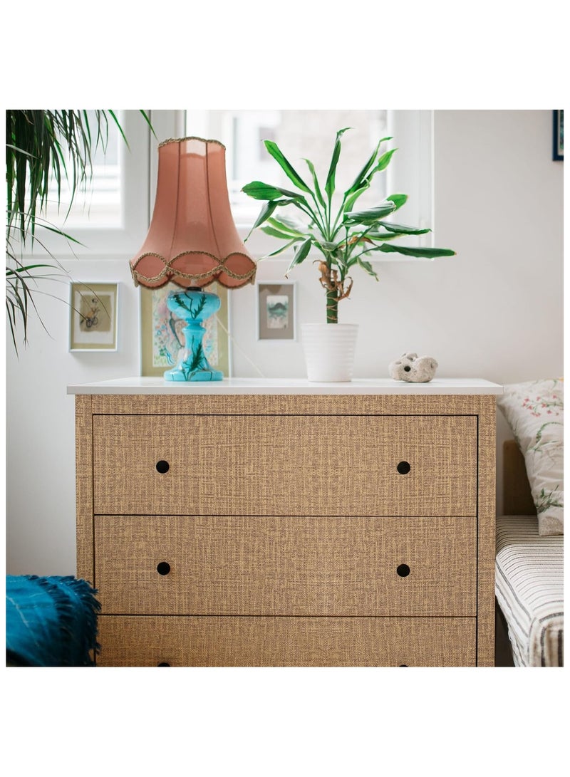 آنا ورق جدران قماش الكتان مقاوم للماء والرطوبة ذاتي اللصق للمنازل والحمامات الفندقية - Image 3