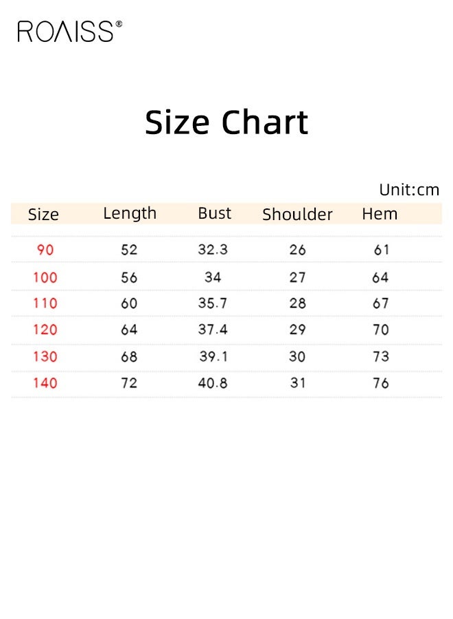 roaiss Girls A Line Dress with Colorful Polka Dots, Round Neck Sleeveless Dress with Side Pockets, Stylish Chic Frock for Girls, Suitable for Daily Wear, Birthday Parties, Wedding or Any Occasion - Image 5