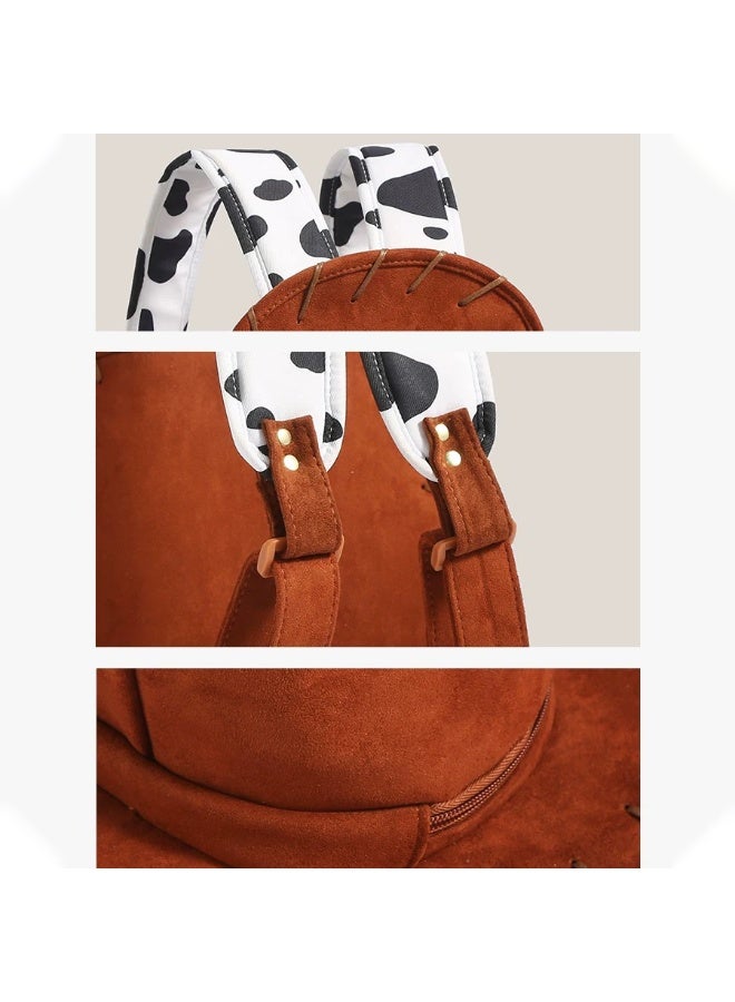 Cartoon Hat Backpack That Can Be Carried By Both Boys And Girls, Cute Retro And Creative Backpack - Image 4