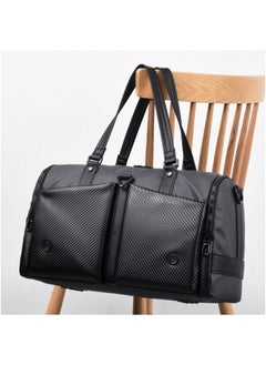 Catei Karrui Large Capacity Portable Travel Duffle for Men and Unisex Multifunctional Business Shoulder Bag Gym Handbag with Side Shoe Pocket in Separation of Wet and Dry(Grey)  - Image 4
