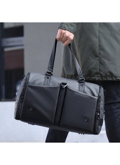 Catei Karrui Large Capacity Portable Travel Duffle for Men and Unisex Multifunctional Business Shoulder Bag Gym Handbag with Side Shoe Pocket in Separation of Wet and Dry(Grey)  - Image 1