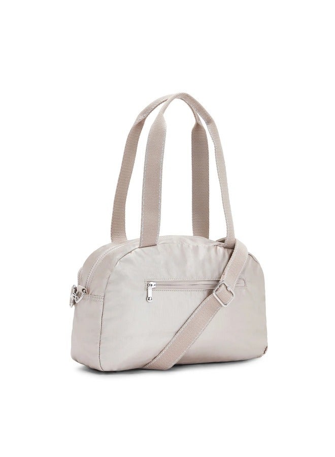 كيبلينغ حقيبة كتف ديفيا متوسطة لامعة معدنية بحزام كتف قابل للإزالة - Image 2