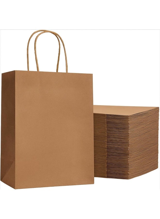 Al FAKHAMA 15 Pcs Paper Bag Brown Twisted Handle Paper Party Bags - Image 1