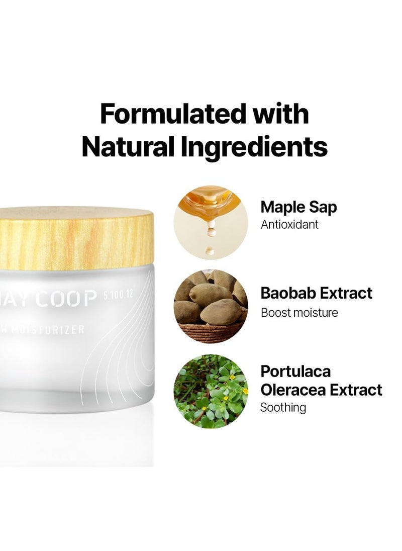May Coop MAY COOP Raw Moisturizer Face Cream + Raw Moisture Korean Toner Pads 160ml (70 Pads) Bundle  - Image 3