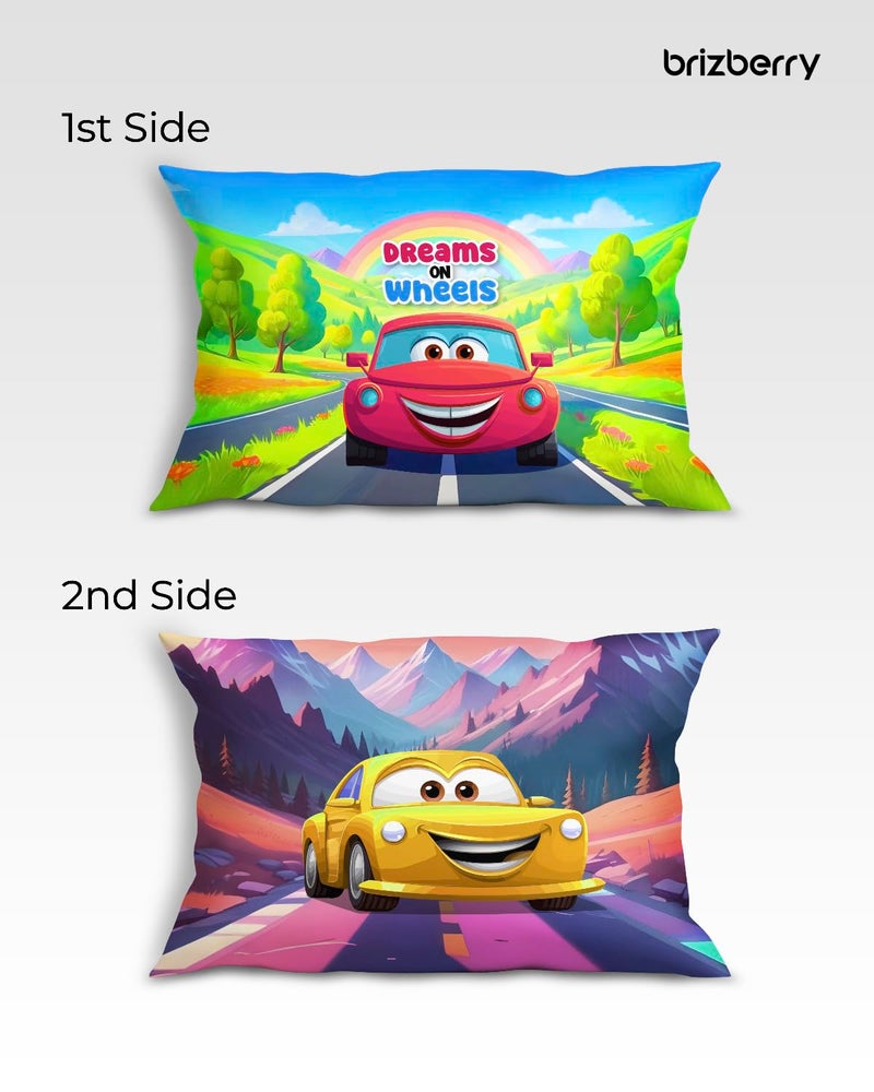Brizberry® Kids Pillow Cushion with Super Soft Fabric | Animal & Cartoon Prints | 12x18 inches (Design 6) - Image 2