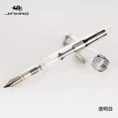 GOLD LEAF Jinhao 992 Student White Transparent Fountain Pen - Image 2