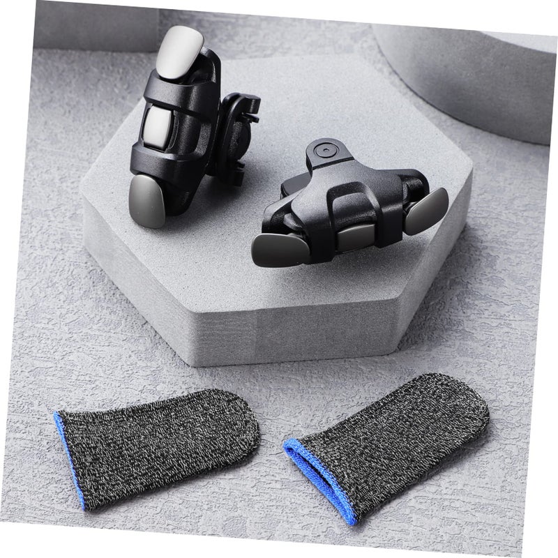 Gaming Finger Sleeves 4 Pcs Set Anti Slip Touchscreen Mobile Game Triggers - Image 5