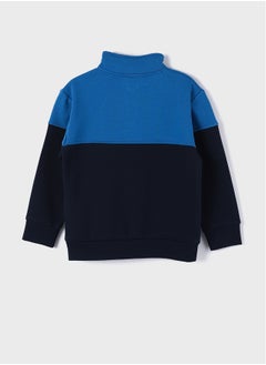 LC WAIKIKI Stand Up Collar Printed Long Sleeve Boys Zippered Sweatshirt  - Image 2