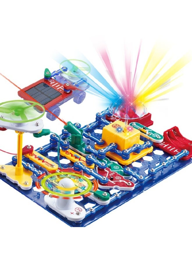 Children's Physical And Electrical Experiment Electronic Hundred Spelling 3688 Circuit Assembled 6688 Electrical Kid Electronic Building Blocks-Color:3688 Classy Version Circuit  - Image 4