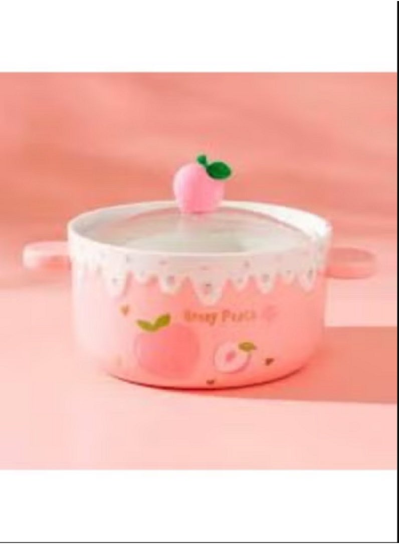 حلة بورسلين أنيقة وعملية، تجمع بين المتانة والجمال لطهي وتقديم أشهى الأطباق. - Image 1