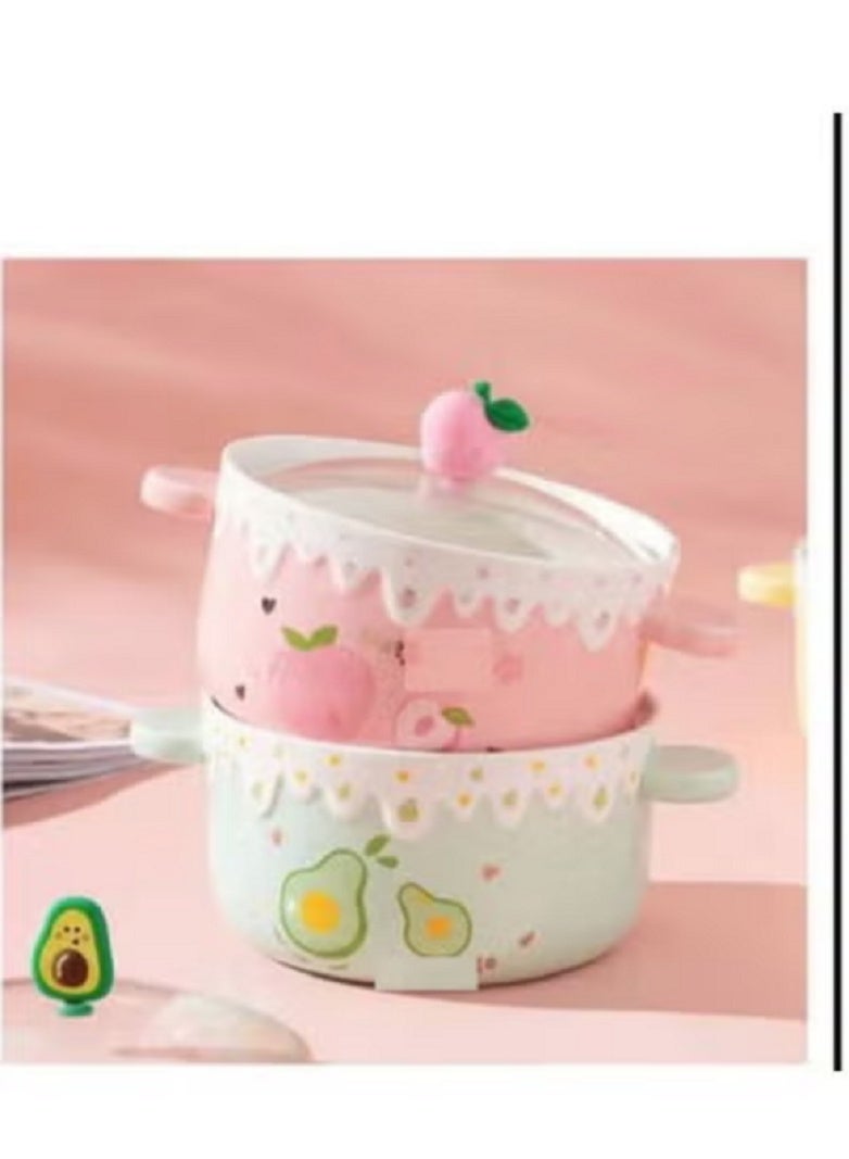 حلة بورسلين أنيقة وعملية، تجمع بين المتانة والجمال لطهي وتقديم أشهى الأطباق. - Image 3