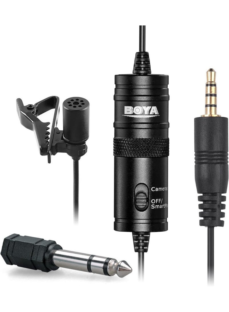 Boya BY-M1 Lavalier Microphone with 3.5mm TRS & TRRS – Clear Sound for Vlogging, Interviews & Live Streaming - Image 2