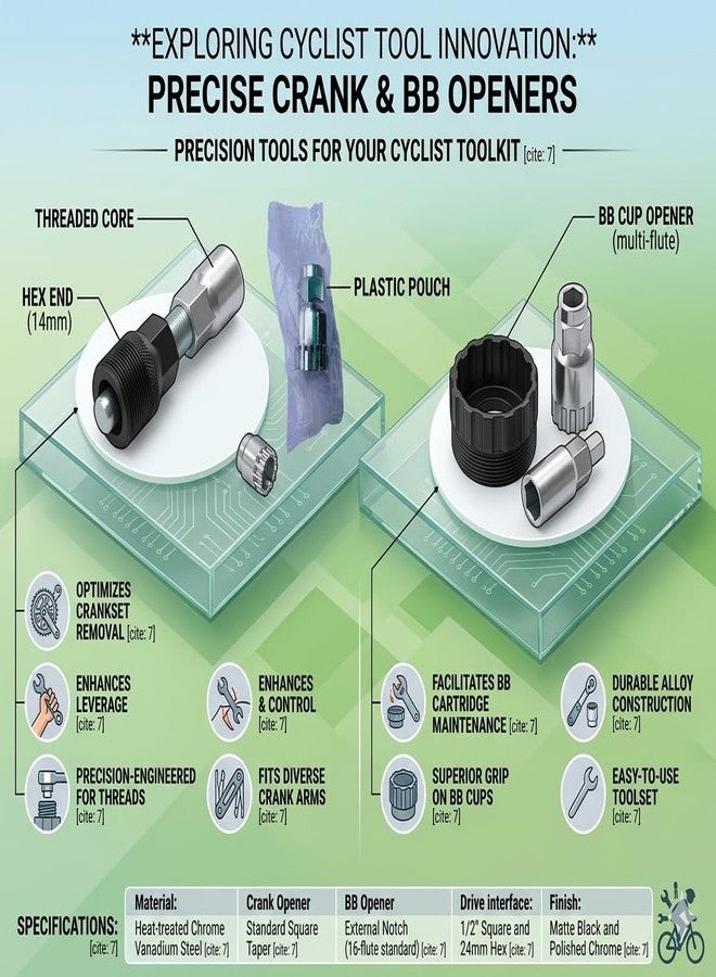 Wavva® Bike Crank Extractor Bottom Bracket Removal Remover Tool. ( We Belive in Quality Product Only. ) - Image 2