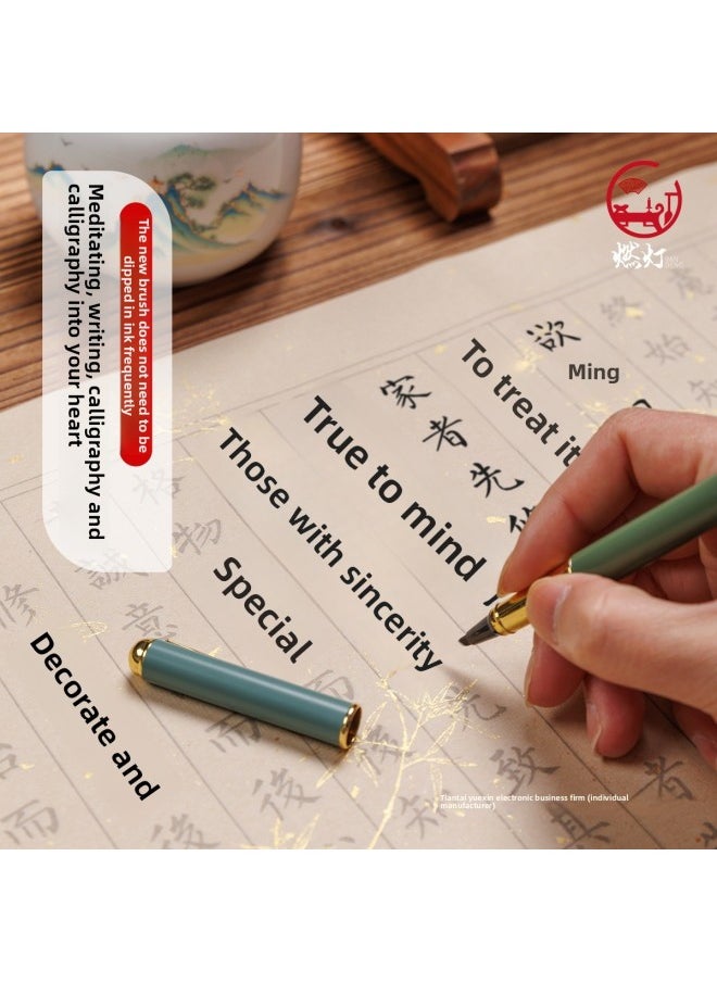 null - Small Case Copy Copybook Chinese Studies Thousand-character Text Lanting Preface Tengwang Pavilion Preface Beginner Calligraphy Regular Script Practice Copybook-Color:Preface To Lanting + Preface To Tengwang Pavilion + Thousand-character Essay - Gold-printed And Red Copybook [no Pen And Ink] - Image 1