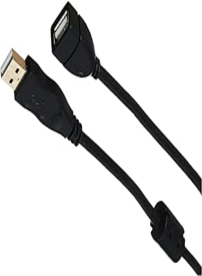 Keendex kx 2384 extension cable usb male 2.0 to usb female 2.0, 1.6m - black