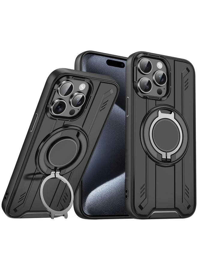 The Bros Case For iPhone 15 Pro Max Rotating Ring Holder Magnetic MagSafe Phone Case