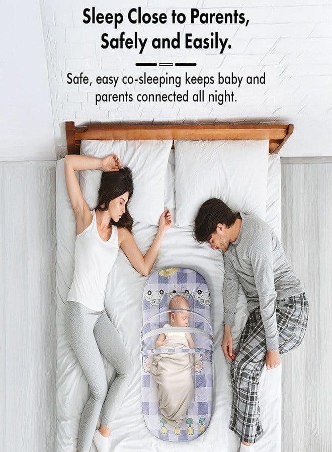 StarAndDaisy 3 in 1 Baby Mosquito net/Nest for Sleeping - Mosquito net for Newborn Baby/Soft and Comfortable Bed, Washable Cotton Design for 0-12 Months Baby -Bunny Print - Image 5