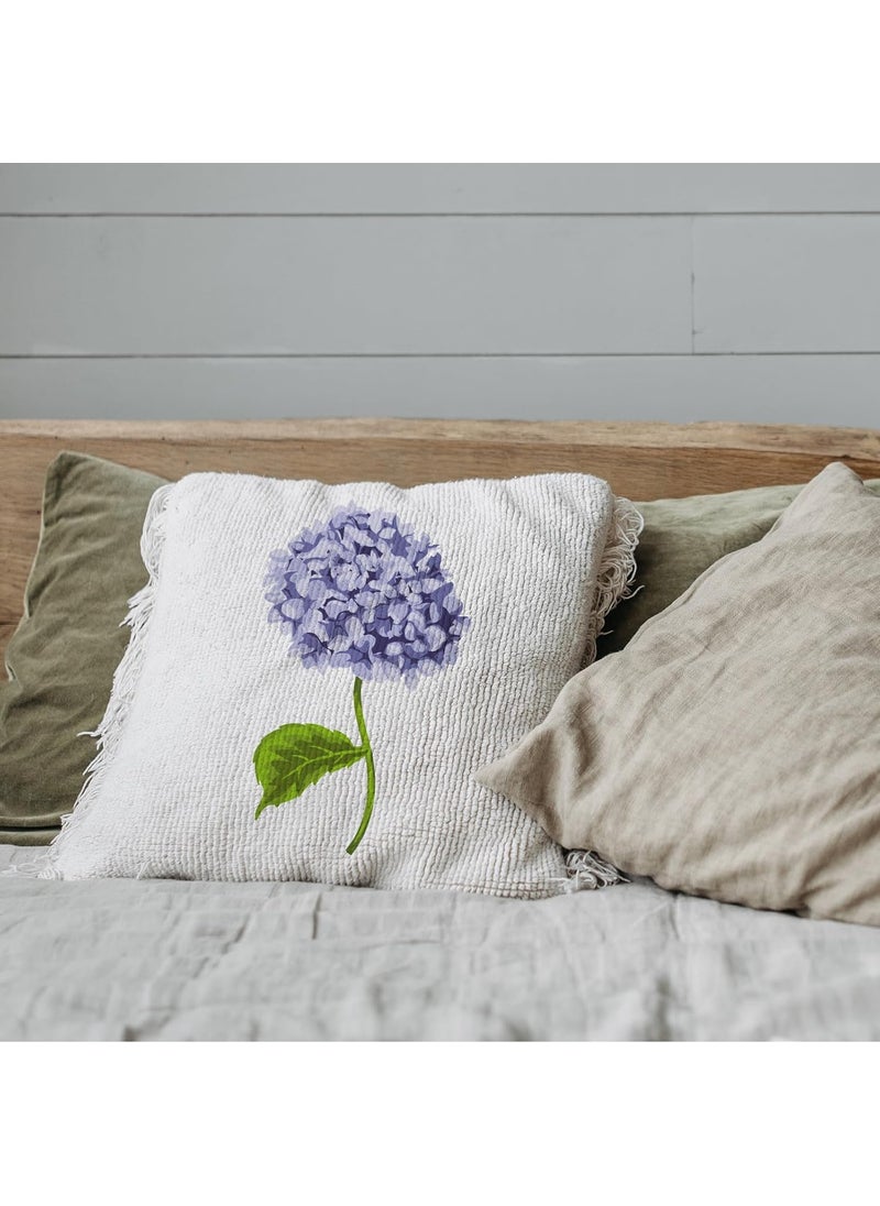 FINGERINSPIRE FINGERINSPIRE Layered Hydrangea Pattern Painting Stencil 8.3x11.7inch Hydrangea Flower Drawing Template DIY Craft Plants Decoration Stencil for Painting on Wood Wall Fabric Furniture  - Image 5