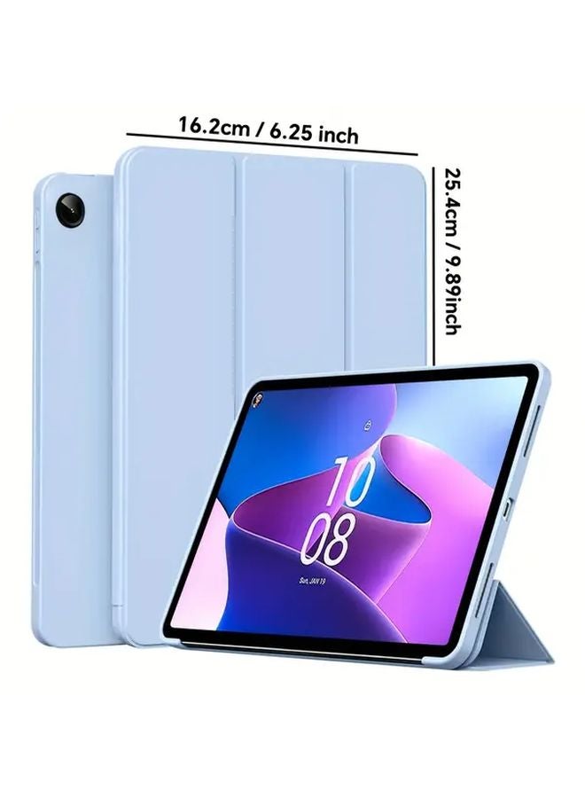 غطاء واقي Lenovo Tab M10 Plus الجيل الثالث باللون الأخضر منتصف الليل - غطاء ثلاثي الوظائف قابل للطي مع حامل تلقائي للاستيقاظ والنوم - Image 2