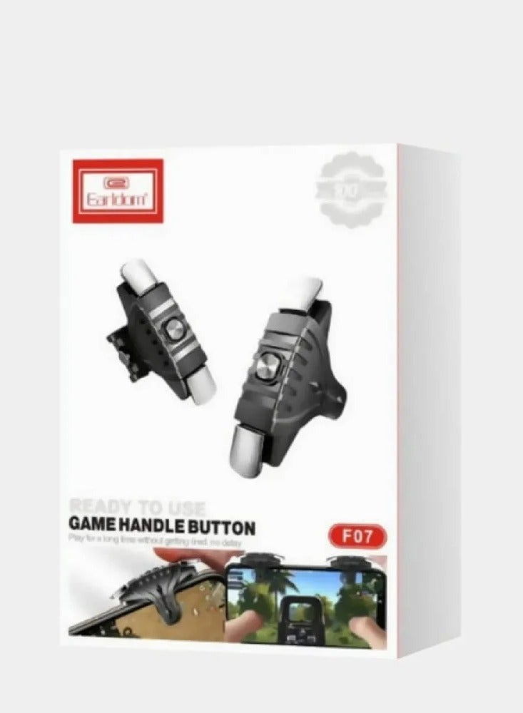Earldom F07 Mobile Game Triggers – Game Handle Buttons for Smartphones, Responsive Shooting Controls for iOS & Android, Ergonomic Design, Easy Clip-On, Ideal for PUBG, COD & Battle Royale Games - Image 1