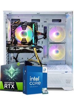 تروينورت كمبيوتر الألعاب True Nort، معالج إنتل كور i5-12400F، بطاقة RTX 4060، 16GB RAM، 1TB SSD، مبرد هواء 120 مم، ويندوز 11 برو، صندوق أبيض  - Image 1