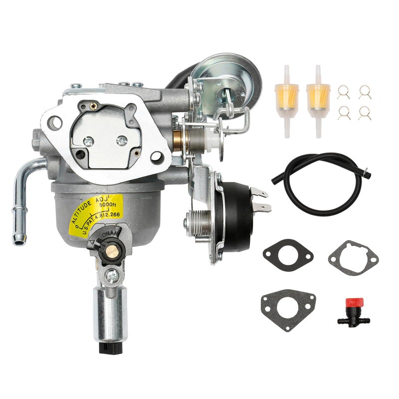 5410765 Carburetor Kit Compatible With Onan 5500 7000 Grand Marquis Gold Generator HGJAA HGJAB901D HGJAB900 55HGJAB6755K With Mounting Gaskets Fuel Filter Replace 5410765 1460774 1410983