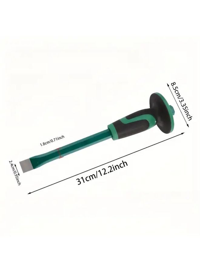 Industrial Grade Forged Steel Chisel with Anti Vibration Handle Sharp Durable Flat Pointed Ends - Image 5