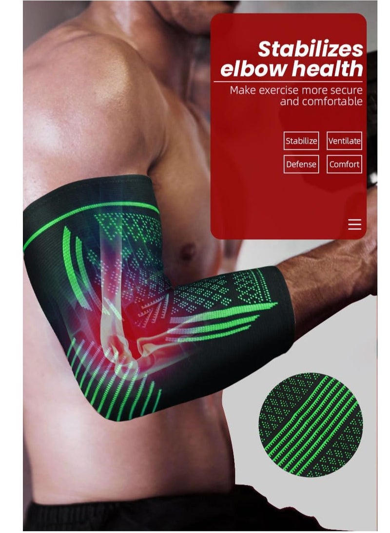 Vparty Elbow Compression Sleeve(1 Pair), Braces for Tendonitis and Tennis Elbow, Arm Supports golfer elbow support, tennis elbow relief for women & men, for weightlifting  - Image 4