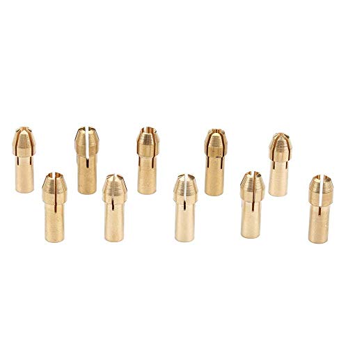 DIY Crafts Pattern No # 4, 0.5-3.2mm Brass Drill Chuck Collet Bits, 10 Pcs 0.5-3.2mm Brass D(Pattern No # 4, 0.5-3.2mm Brass Drill Chuck Collet Bits) - Image 2