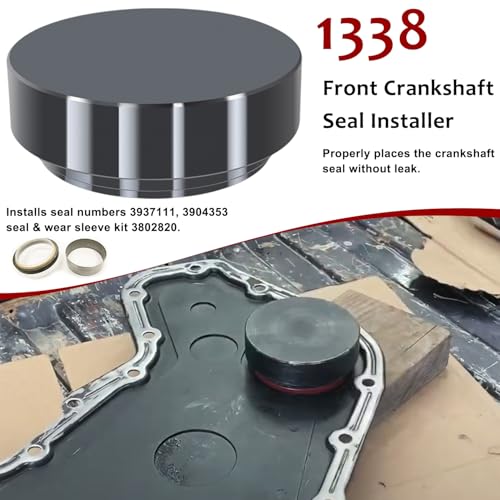 Camoo 1338 Front Cover Crankshaft Seal Installer &5046 Wear Sleeve Installer Tool Kit For Dodge Cummins 3.9L 5.9L 6.7L Replace OE 1338/3824498, 5046/3824500 - Image 3