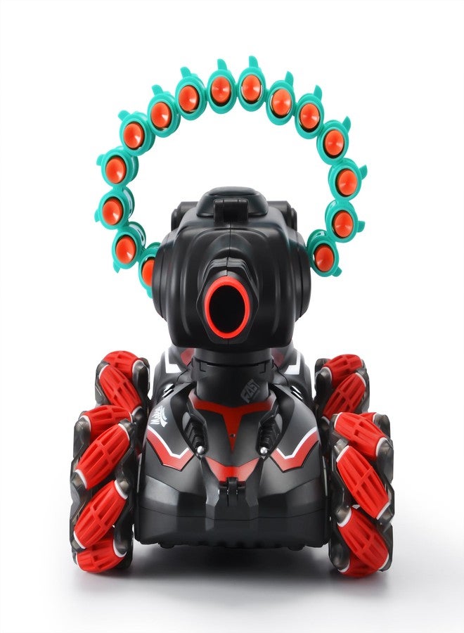 BOKSIYUR BOKSYUR Rc Car Shoot SoftBullet,Fits for Nerf,Rc Tank that Shoots,Battle ANK with Remote Control Tank that Shoots Foam Darts-Stunts,16Foam Darts- Birthday Presents ForKids 7 8 9 10 11 Year Old（red） - Image 2