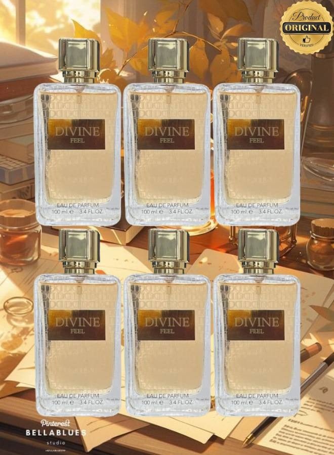 Divine 6 Pieces Divine Feel Perfume 100ML - Image 1