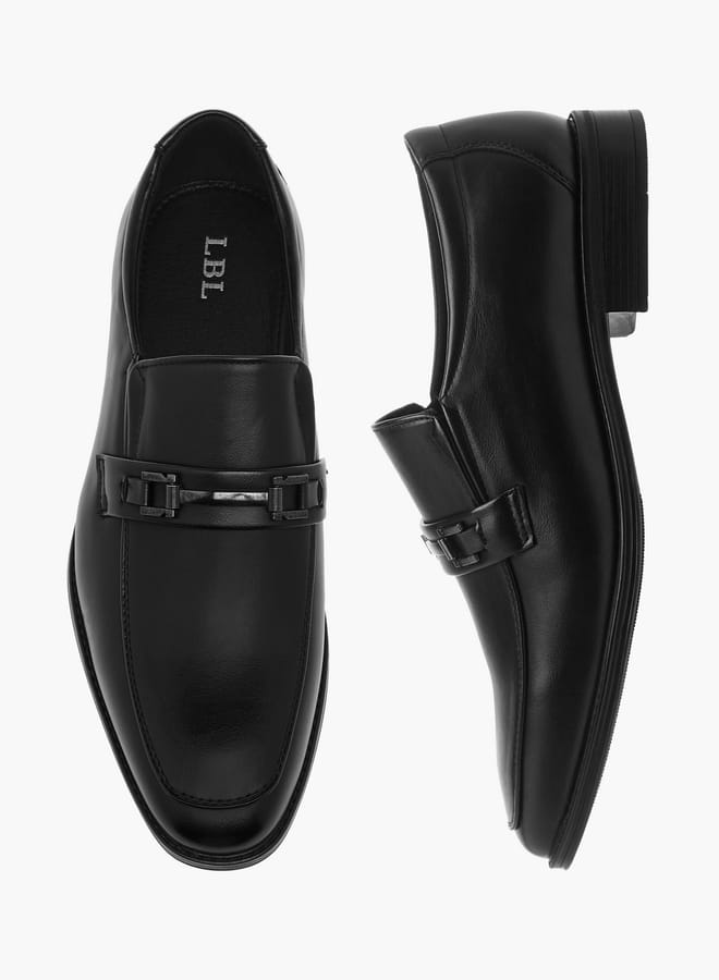 LBL by Shoexpress Mens Metal Accent Slip-On Loafers - Image 2