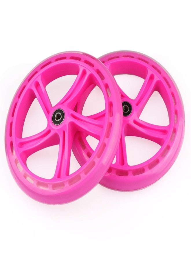 WHEELGOO 8-Inch PU Replacement Wheels 200mm for Razor A5 Kid Youth Adult Kick Scooter, Pack of 2 (Pink) - Image 5