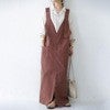 Casual Japanese High-Waist Wide Leg Jumpsuit Skirt Light brown - Image 1