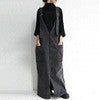 Casual Japanese High-Waist Wide Leg Jumpsuit Skirt Light brown - Image 4