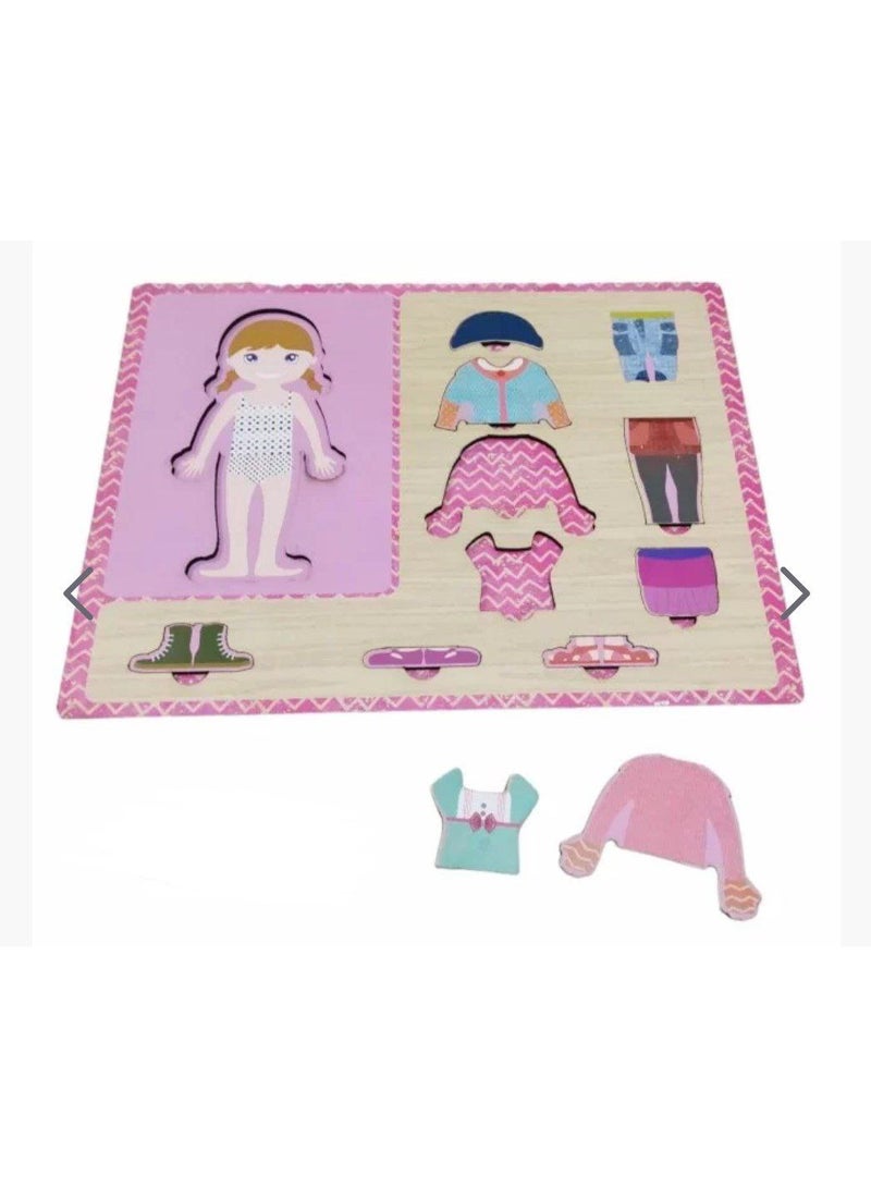 Girls Dress-Up Puzzle Game for Kids - Multi-Color 