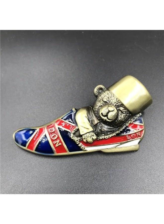 my souq store:London Bear & British Flag Decorative Miniature - Metal Souvenir Collectible - Image 3